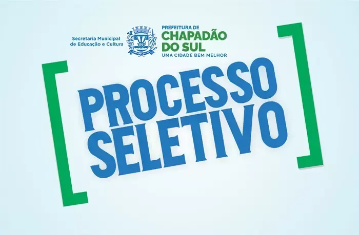 Imagem de compartilhamento para o artigo Chapadão do Sul abre processo seletivo para professores e cargos administrativos na educação da MS Todo dia